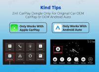 Adaptador Inalámbrico Carplay Para Coche Android Auto Dongle Inteligente 2 En 1 2024 5G WIFI Compatible Con iPhone Y Android Para Volvo Benz MG Kia Chery VW - details 2