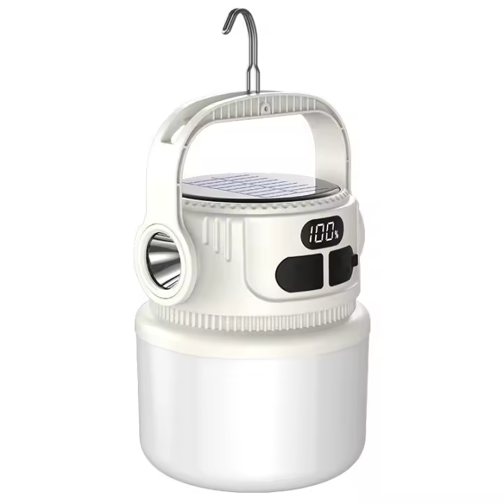 Rechargeable LED Camping Lantern Portable LED Camping Flashlight Solar Rechargeable Waterproof Outdoor Supplies（1） - 1