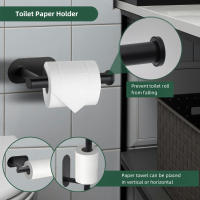 Juego De Accesorios De Baño En Acero Inoxidable 304 Con Barra De Toalla Anillo De Toalla Porta Papel Y Gancho De Bata Niquel Pulido - details 2