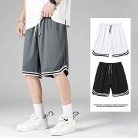 Shorts De Verano Para Hombres Pantalones Deportivos Casuales De Cinco Puntos Tendencia Pantalones De Baloncesto Sueltos Malla Sección Delgada Outer Wear - details 1