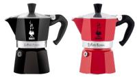 Bialetti Cafetera Clásica Italiana  - Moka Express, distintos tamaños  3, 6 Tazas de Café - Cafetera de Aluminio de Alta Calidad color Negro/Rojo para uso en Cocina - Adecuada para hornillos de gas y placas eléctricas - details 0