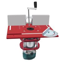 Kit De Elevador De Ruteador Para Carpintería - Placa De Inserto Para Mesa De Ruteador Aluminio Con Guía De Miter Y Bracket Para Motores De 65mm - details 0