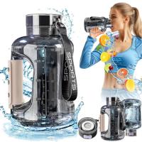 Botella De Agua Con Hidrógeno Portátil Para Deportes Generador De Agua Molecular Hidrógena Recargable Eco-amigable Capacidad De 1.5L Color Gris - details 4