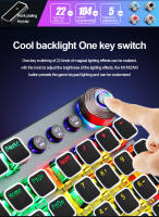 Teclado Mecánico AULA F2088 Punk Keycap Retro 104 Teclas Con Perilla RGB Retroiluminación Teclado De Juegos Con Anti-ghosting Y Soporte Para Muñeca - details 2