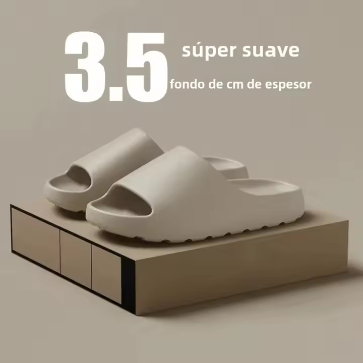 Sandalias De Playa Para Hombres Y Mujeres Con Suela Gruesa Y Plantilla Suave EVA Clog De Moda Verano Resbaladizo Antideslizante Para Interior Y Exterior - 1