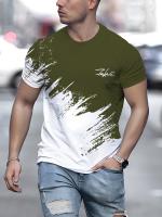 Camiseta De Hombre Con Cuello Redondo Y Manga Corta Para Deporte Al Aire Libre Ropa Casual De Calle Camiseta Transpirable Y De Secado Rápido - details 9