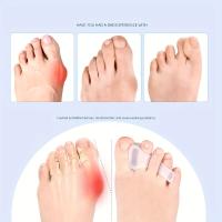2pcs Corrector De Ballena Hallux Valgus Protección De Dedos Gel De Silicona Separador De Dedos Ajustador De Bunion Pedicura Cuidado Del Pie - details 2