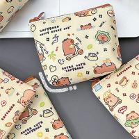 Monedero Mini Portátil De Capybara Lindo Impermeable Para Almacenamiento Cofia De Llaves Pequeña Monedero Para Adultos De Cuero - details 2