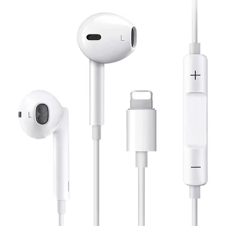 FGNS. Auriculares para iPhone,Auriculares Bluetooth para iPhone,Auriculares con Aislamiento de Ruido Soporte Control de Volumen de Llamadas,Cascos iPhone 13,Compatible con iPhone 12/12 Pro/14/14 Pro/13/13 Pro/11/11 Pro/XR/X/XS/7/8/8 Plus - 1
