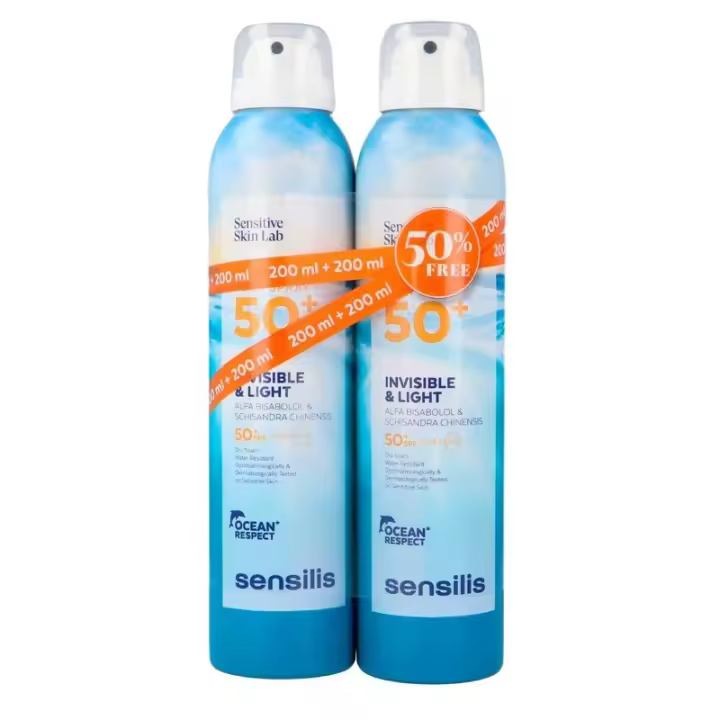30% EXTRA 2ºUd. SENSILIS Body Spray Invisible & Light SPF50+ Fotoprotector Antiedad DUPLO 2x200ml ✅ Entrega 24/72h - 1