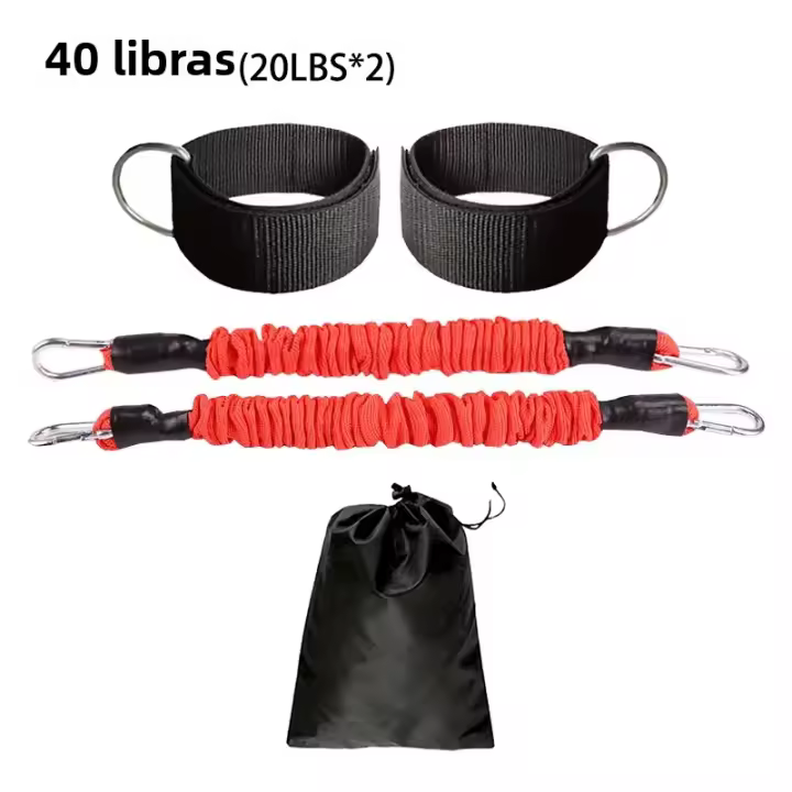 Entrenador De Músculo De Piel De Tobillo Con Cierre De Tobillo Para Fitness Resistencia De Cuerda De Tensión Anti-Rotura Para Entrenamiento De Rodilla Y Cadera Unisex - 1