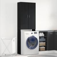 vidaXL Armario de lavadora 64x25,5x190 cm en color Roble artisan/Roble Sonoma/Madera antigua y más | almacenamiento funcional diseño moderno para baño dormitorio sala - details 3