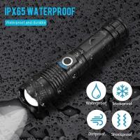 Linterna Táctica Recargable Super Potente LED XHP120 Con Batería 18650 Integrada Lámpara De Camping Luz Torcha De Alta Potencia - details 5
