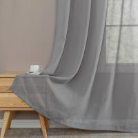 JINCHAN Cortinas Transparentes De 1 Panel Para Sala De Estar Y Dormitorio Efecto De Tela De Lino Cortina De Ventana Con Bolsa De Rodamiento Modernas Y Sencillas - details 25