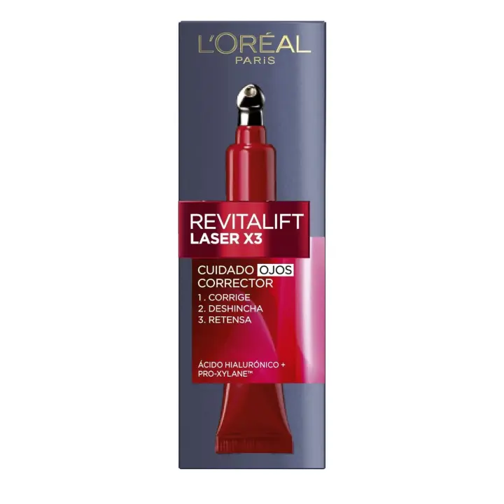 L'Oreal Paris - Revitalift Laser X3 Contorno de ojos   - Triple acción 15ml. - 1