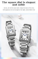 Reloj De Pulsera De Acero Inoxidable SANDA Para Hombres Y Mujeres Resistente Al Agua Y Al Choque Con Display Numeral Romano Moda Y Casual - details 2