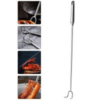 Gancho Para Carne a La Parrilla De Acero Inoxidable Herramienta De Barbecue Con Diseño De Mango Flipper Para Mano Ideal Para Picnic Y Cocina - details 0