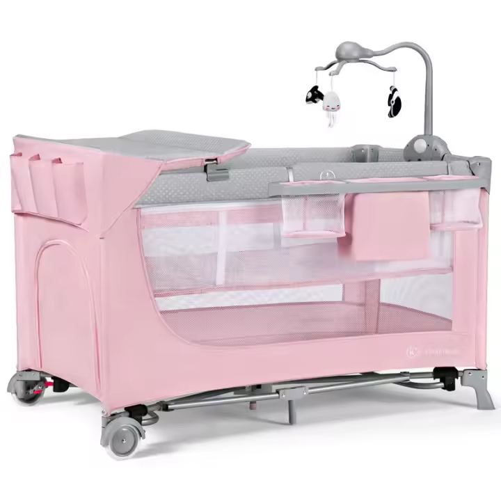 Kinderkraft Cuna De Viaje Leody Con Accesorios Para Bebe - 1