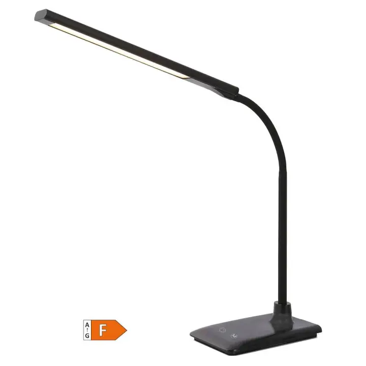 Gsc Evolution Flexo LED GSC Evolution 7W Negro - 600 Lúmenes - Intensidad Regulable - Botón Táctil - 1