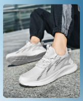 Zapatos De Correr Transpirables Ligeros Con Cordones Antideslizantes Deportivos Moda Zapatillas De Tenis Para Hombre - details 2