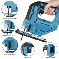 Sábanas Eléctricas Portátiles Sin Cuerda Multi-Función Para Carpintería Herramienta De Trabajo Con Corte Ajustable Para Madera 18V Sin Batería - details 3