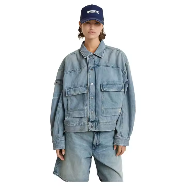 Ropa mujer Chaquetas G-star Chaqueta Drifter Utility Azul - 1