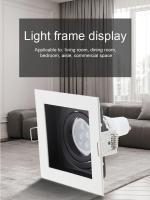 Marco De Luz Led Aluminio Inalámbrico Negro Y Blanco Para GU10 Y MR16 Foco De Iluminación Revestimiento De Aleación De Aluminio - details 11