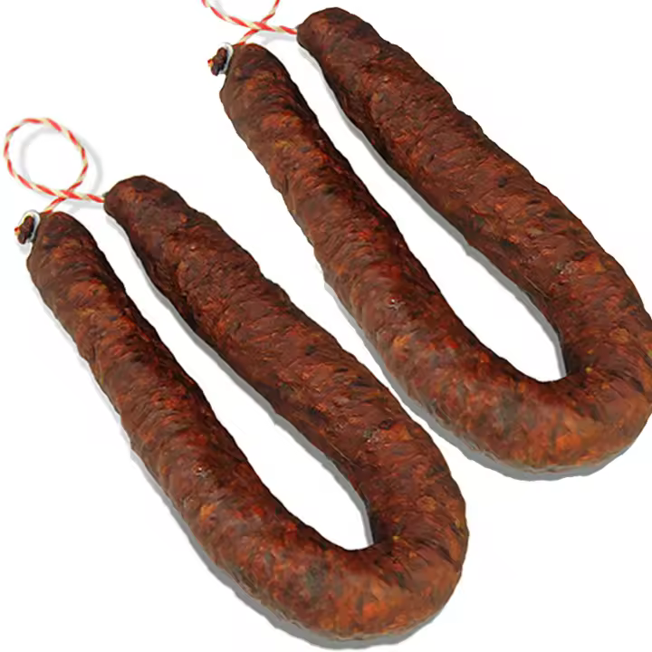 CHORIZO HERRADURA DE VACA. 2 UNIDADES. EMBUTIDOS LA ENCINA - 1