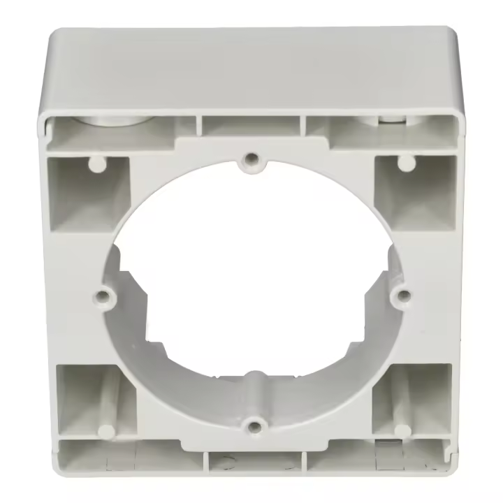 Jandei - Caja para Montaje en Superficie 82x82mm - Fabricada en Policarbonato Blanco - 1