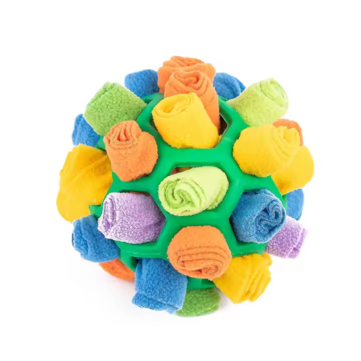 Juguetes Interactivos de rompecabezas para Perros que fomenta las habilidades Naturales de Búsqueda de Alimentos. Pelota olfativa portátil para mascotas. Formación de Alimentación lenta. - 1