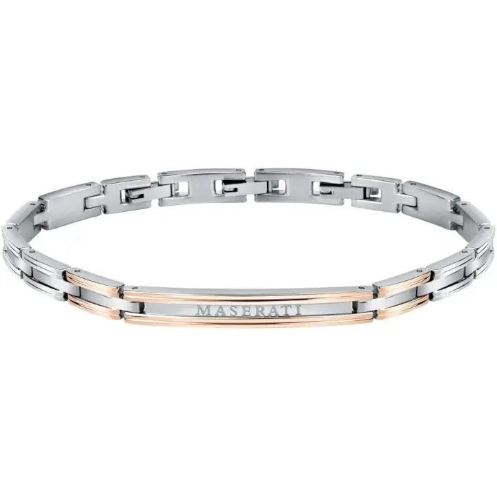 Pulsera Maserati JM420ATK05 Hombre Acero Oro Rosa 22 CM - 1