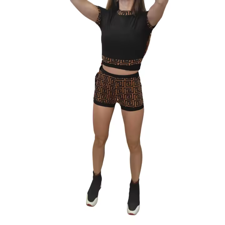 Conjunto pantalón corto mosaico - diseño y comodidad. - 1