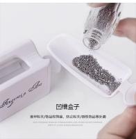Caja Portátil Francesa Para Recuperación De Polvo De Uñas Con Contenedor De Residuos Y Almacenamiento De Caviar Y Secuencias En Blanco - details 5