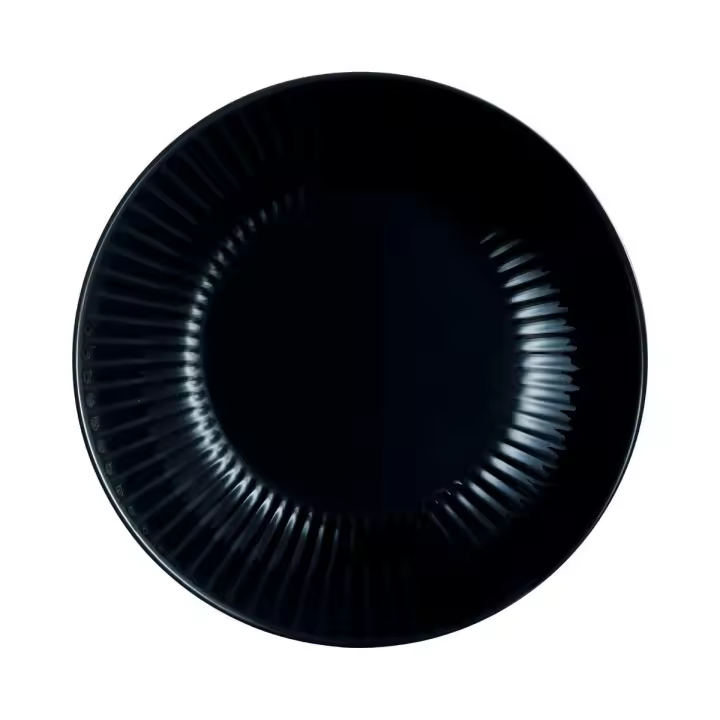 Plato Hondo Luminarc Cottage de Vidrio Negro Brillo 20CM - Fabricado en Francia - 1