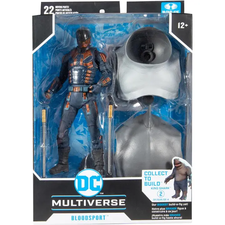 MCFARLANE TOYS - DC Multiverse Build - Figura de acción Bloodsport de 7 Pulgadas -  Coleccionable - Es increíblemente detallada, diseñada con ultra articulación y basada en la película Suicide Squad - Recomendado para mayores de 12 años - 1