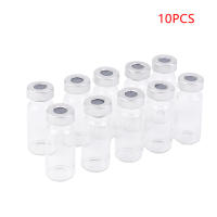 10 Pack De Vialones De Vidrio Transparente De 5/10/20ml Con Puerto De Inyección Auto Curable Para Educación - details 0