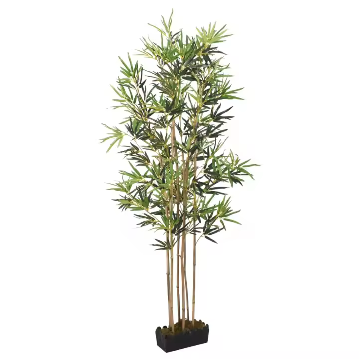 Árbol de Bambú artificial con 828 Hojas Verdes 150 cm - 1