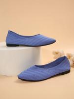 Zapatos Planos De Mujer Con Punta Puntiaguda Y Color Sólido Zapatos Slip-on Transpirables Y Casuales Ballet Flat Zapatos Para Mujer Loafer - details 36