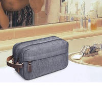 Bolso De Maquillaje Para Hombres Y Mujeres Calidad Superior Organizador De Viaje Impermeable Estuche De Almacenamiento Con Cierre De Cremallera - details 0