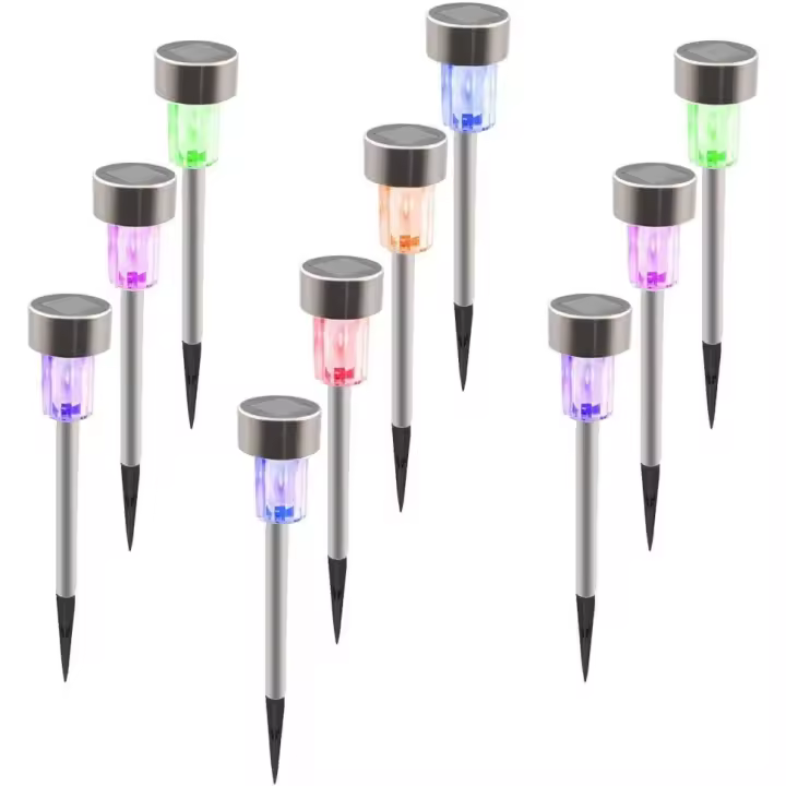 Solar Outdoor Garden Light - Solar LED Post Lights Landscape Pat - 1