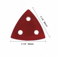 100pcs De Papel De Herramienta Triangular De 80 Mm Con 3 Agujeros Discos De Mezcla Ajustable Para Herramienta Oscilante Y Paja De Arena 60-400 Grit - details 4