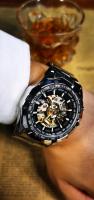Reloj Mecánico WINNER Clásico Esqueleto Para Hombres Manos Luminosas Correa De Acero Inoxidable Marca De Lujo Forsining Reloj De Pulsera - details 17
