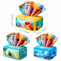 Juguete Sensorial Para Bebé Tissue Box Montessori Adecuado Para 6 a 12 Meses Suave Plegado Educativo Para El Desarrollo Infantil - details 1