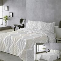 Colcha Doble Cara Primavera Verano  - Lunares y Sólido | Tallas Cama 90, 135 150 |  Termosellado Industrial | Incluye Fundas de Almohada  | Termosellada No hace bolitas y Fácil Planchado - details 0