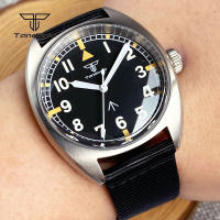 Reloj Automático Tandorio Double Domed AR Sapphire NH35A 39mm Para Hombres 20BAR Dial Negro Luminoso Correa De Nylon - details 0