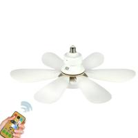 Lámpara de ventilador de techo E27 LED 40W, Enchufe Lámpara de ventilador de techo con control remoto para atenuación, adecuada para sala de estar, estudio, uso doméstico, 85-265V - details 5