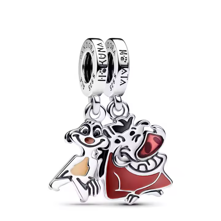 Pandora Charm Colgante Divisible Timón y Pumba El Rey León de Disney 793357C01 , para Mujer - 1