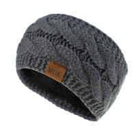 Diadema De Punto Para Mujer Invierno Cálido Lana Tejida Calentador De Orejas Cross Knot Turban Accesorios De Cabello Unisex - details 36