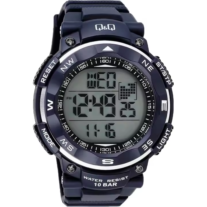 Reloj de pulsera Q & Q MAN M124J-006Y para hombre, Agua Resistant, with Correa de cuero - 1