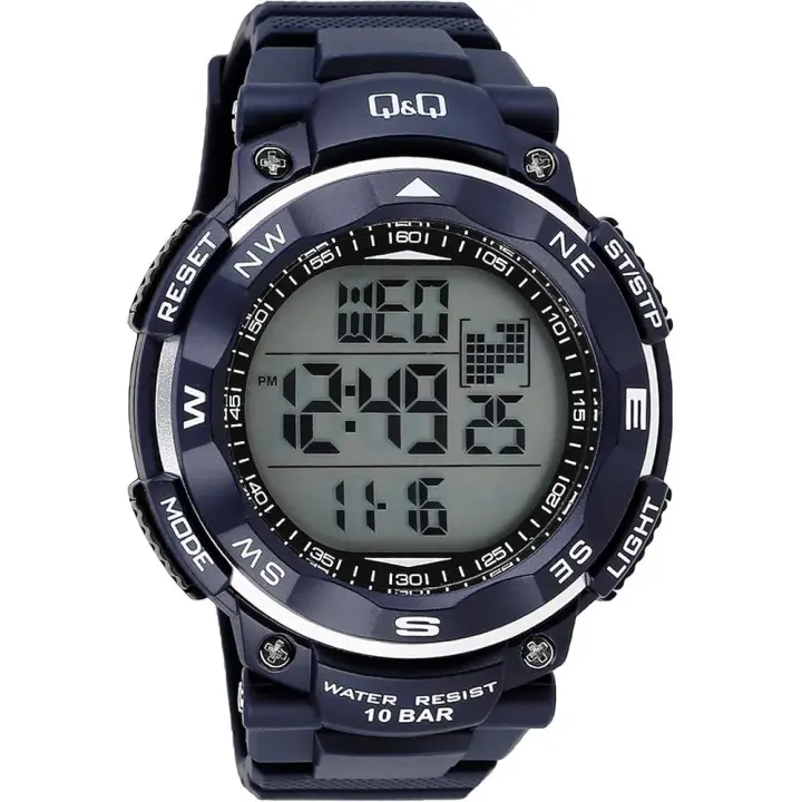 Reloj de pulsera Q & Q MAN M124J-006Y para hombre, Agua Resistant, with Correa de cuero - 1